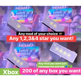 x200 box mod Xbox (any 1/2/3&4 star)