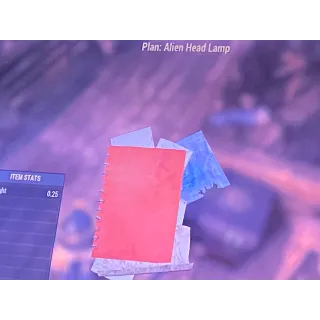 Alien head lamp Xbox plan