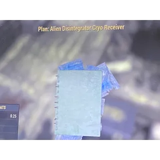 Alien disintegrator Cryo receiver xb