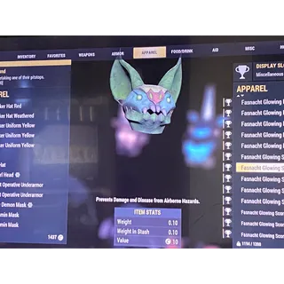 Fasnacht glowing scorchbeast mask xbox