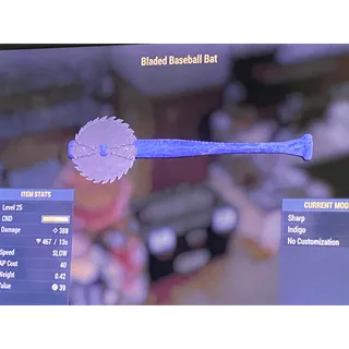 Indigo baseball bat level 25 xbox