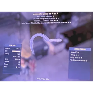 Assassins steady lucky hit thrill seekers sickle A2515TS