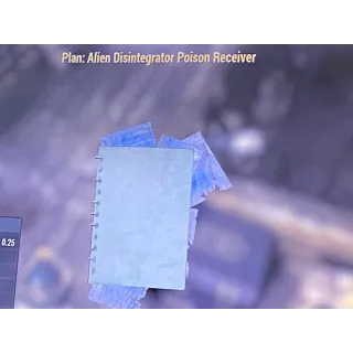 Alien disintegrator poison receiver 