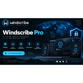 Windscribe Pro – 3 Months | 10 Devices