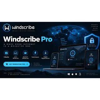 Windscribe Pro – 3 Months | 10 Devices