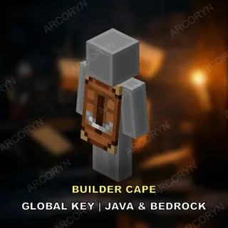 🔥 Minecraft Builder Cape Code | Twitch & TikTok Drops | Java & Bedrock | GLOBAL Code/Key