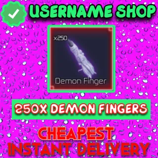 250x Demon Fingers | Jujutsu Infinite