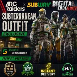 Arc Raiders x Subway Subterranean Outfit Exclusive