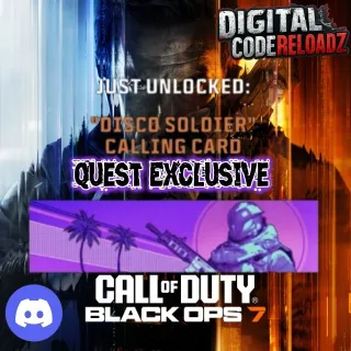 Call of Duty Black Ops 7 - Disco Soldier Calling Card