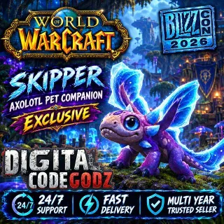 World of Warcraft x Blizzcon 2026 Skipper Axolotl Pet Companion