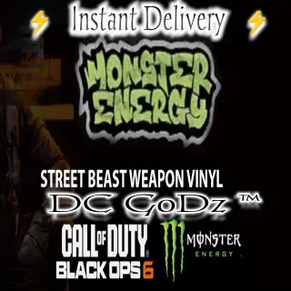 Call of Duty Black Ops 6 Street Beast Weapon Viny