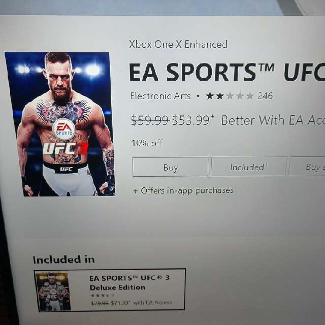 ufc 3 xbox one amazon