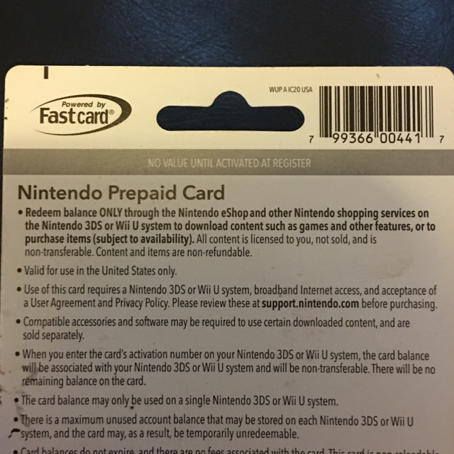 fast card nintendo eshop