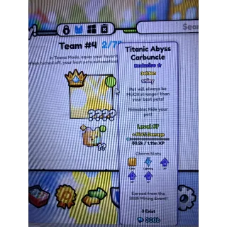 shiny golden titanic abyss carbuncle