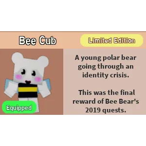 Bee Swarm Simulator Bee Cub