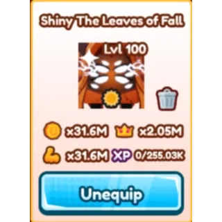 SHINY THE LEAVES OF FALL