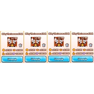 X4 SHINY THE LEAVES OF FALL