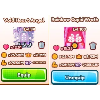 X2 PACKAGE PET - RAINBOW NEW SECRET AND NEW VOID TM