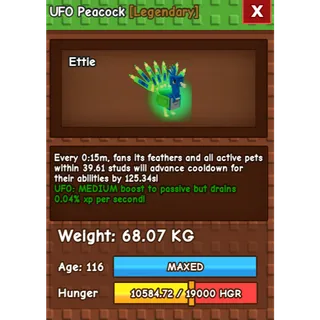 UFO 15 sec Peacock 68.07kg