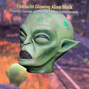 Glowing Alien Mask