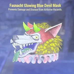 glowing Blue devil