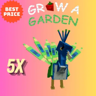 GROW A GARDEN 5X PEACOCK