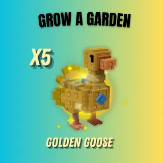GROW A GARDEN - X5 GOLDEN GOOSE