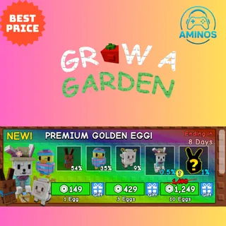 Grow a garden x20 Premium Golden Egg