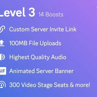 Server Boost LVL 3 (1Month)