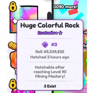 HUGE COLORFUL ROCK