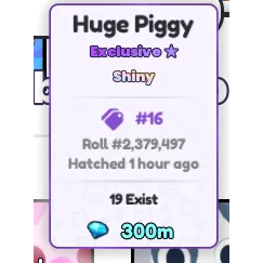 Huge Piggy Shiny Pets GO