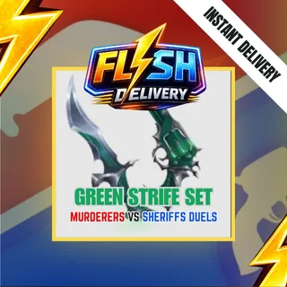GREEN STRIFE SET (GUN AND KNIFE) - MURDERERS VS SHERIFFS DUELS / MVSD