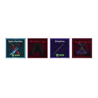 SOLO HUNTER + HUNTER CAPE + SHADOW + SHADOW CLOAK - SAILOR PIECE