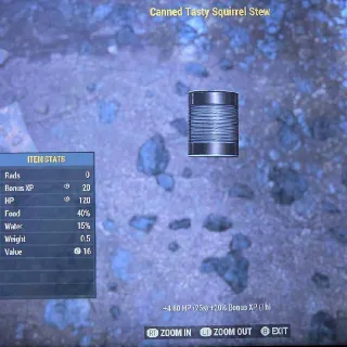 100 Canned Squirrel Stew