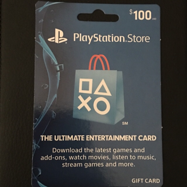 playstation $100 gift card