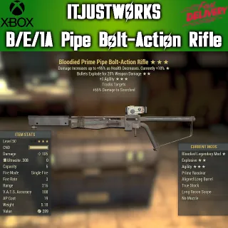 Bloodied Pipe Bolt-Action Rifle (B/E/1A)