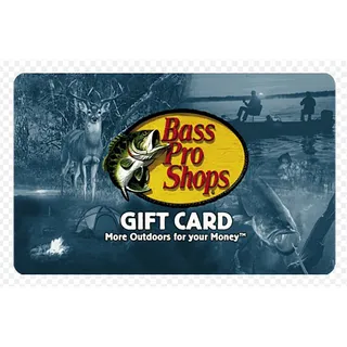 $100.00 USD bass pro gift card