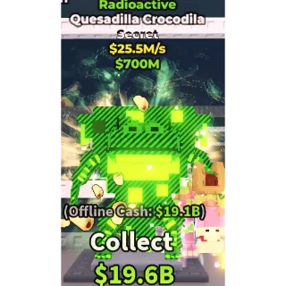 QUESADILLA CROCODILA RADIOACTIVE 25.5M/S