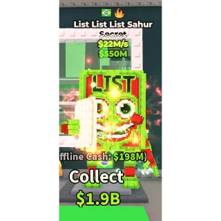 LIST LIST LIST SAHUR 22M/S