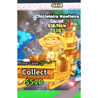 CHICLETEIRA NOELTEIRA GOLD 18.7M/S | STEAL A  BRAINROT