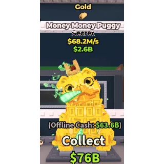 MONEY MONEY PUGGY GOLD 68.2M/S
