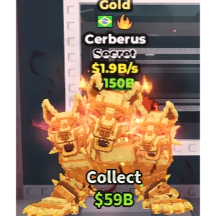 CERBERUS GOLD 1.9B/S | STEAL A BRAINROT