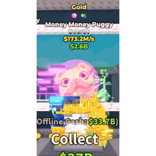 MONEY MONEY PUGGY GOLD 173.2M/S