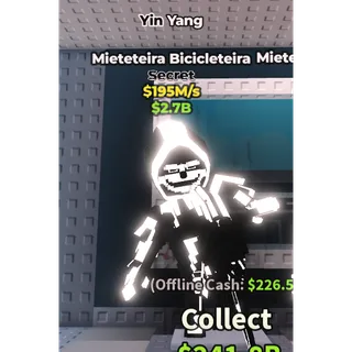 MIETETEIRA BICICLETEIRA YIN YANG 195M/S