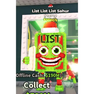 LIST LIST LIST SAHUR 10M/S