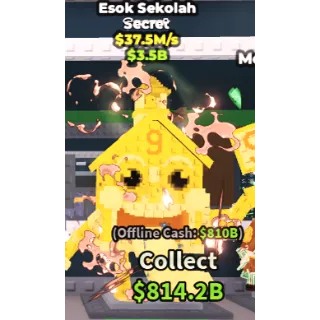 ESOK SEKOLAH GOLD 37.5M/S | STEAL A  BRAINROT