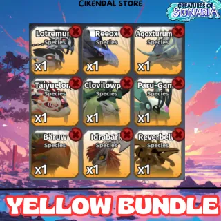 Yellow BUNDLE | Creatures of Sonaria |Cos