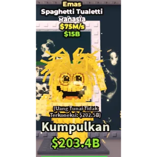 SPAGHETTI TUALETTI GOLD 75M/S