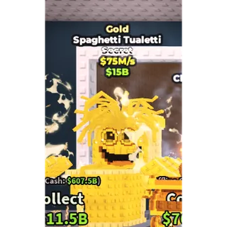 SPAGHETTI TUALETTI GOLD 75M/S | STEAL A  BRAINROT