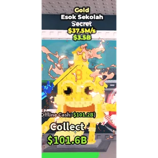 ESOK SEKOLAH GOLD 37.5M/S | STEAL A  BRAINROT